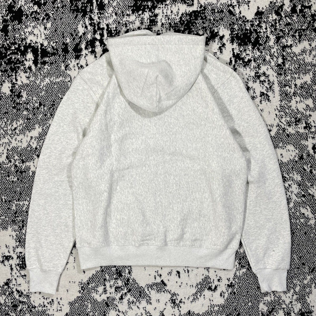 STUSSY BLOCK SPORT ZIP HOODIE ASH HEATHER