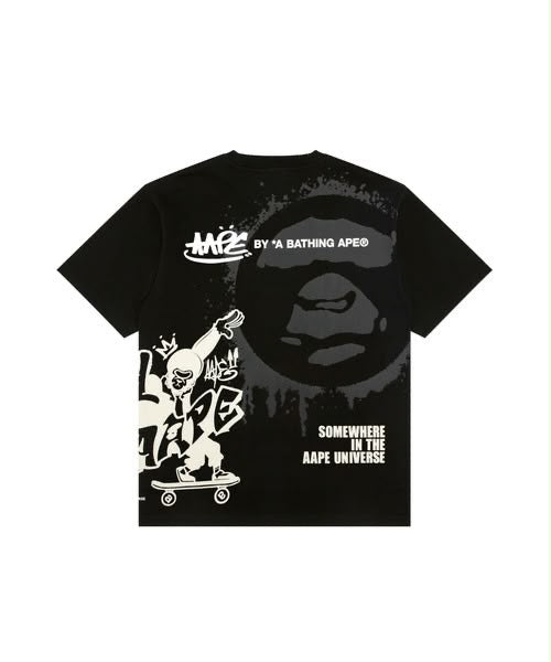 AAPEUNVS graphic tee Black